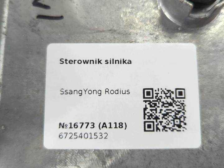 CONTRÔLEUR MOTEUR SSANGYONG RODIUS 6725401532