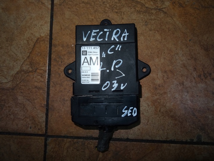 VECTRA C 1.8B 03' MODULIS DURYS KAIRYSIS PRIEK. 13111457 nuotrauka 1