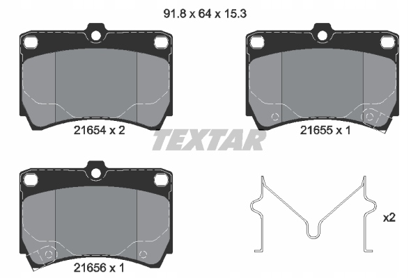 DISCOS ZAPATAS PARTE DELANTERA TEXTAR MAZDA 323 P V 