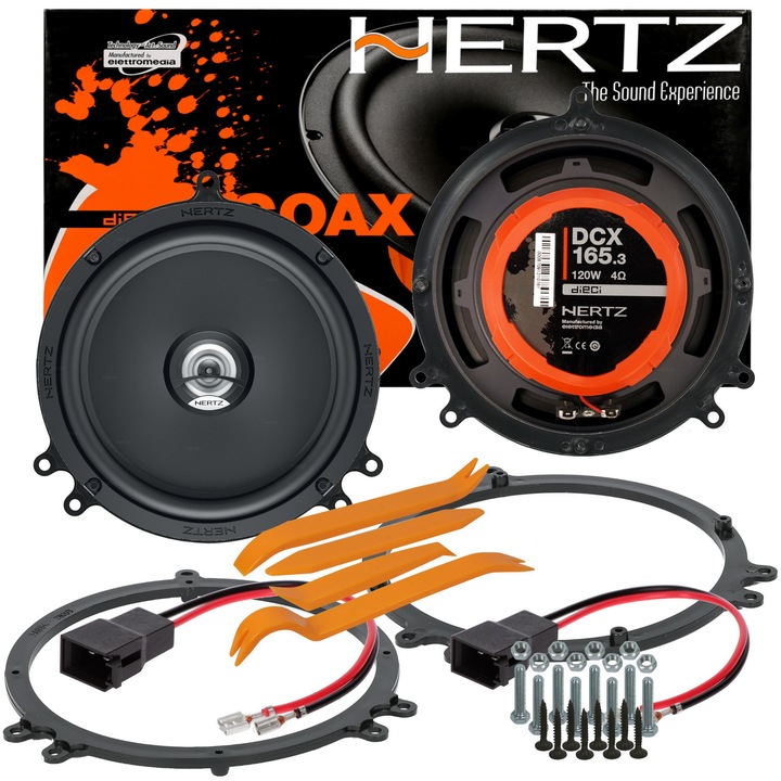 HERTZ DCX165 ALTAVOCES AUDI A3 8L A4 B5 PARTE TRASERA BLOQUE SILENCIOSO 