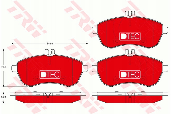 ZAPATAS DE FRENADO DB P. W204- W212- R172 07- DTEC COTEC 