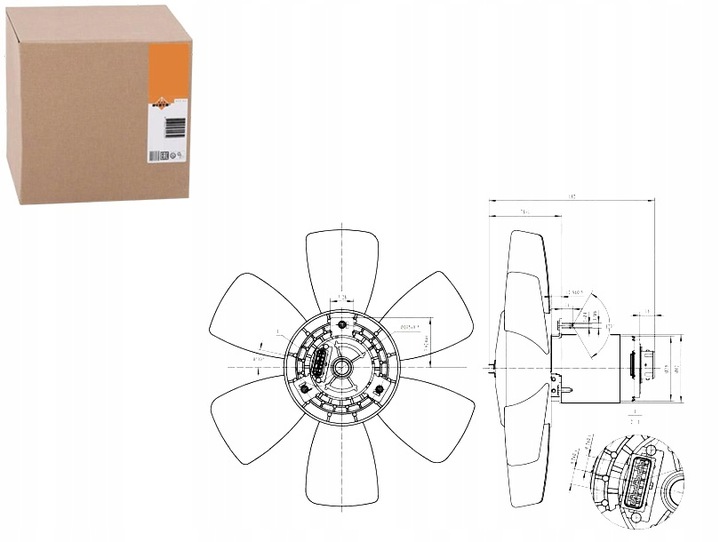 WENTYLATOR, CHLODZENIE ENGINE NRF 47429 photo 2 - milautoparts-fr.ukrlive.com