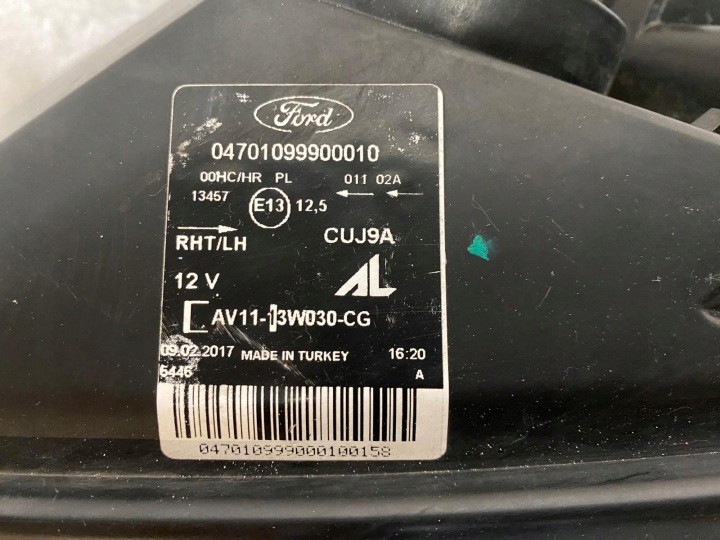 PHARE GAUCHE AVANT FORD B ENSEMBLE MAXIMAL GAUCHE AVANT AV11-13W030-CG LED