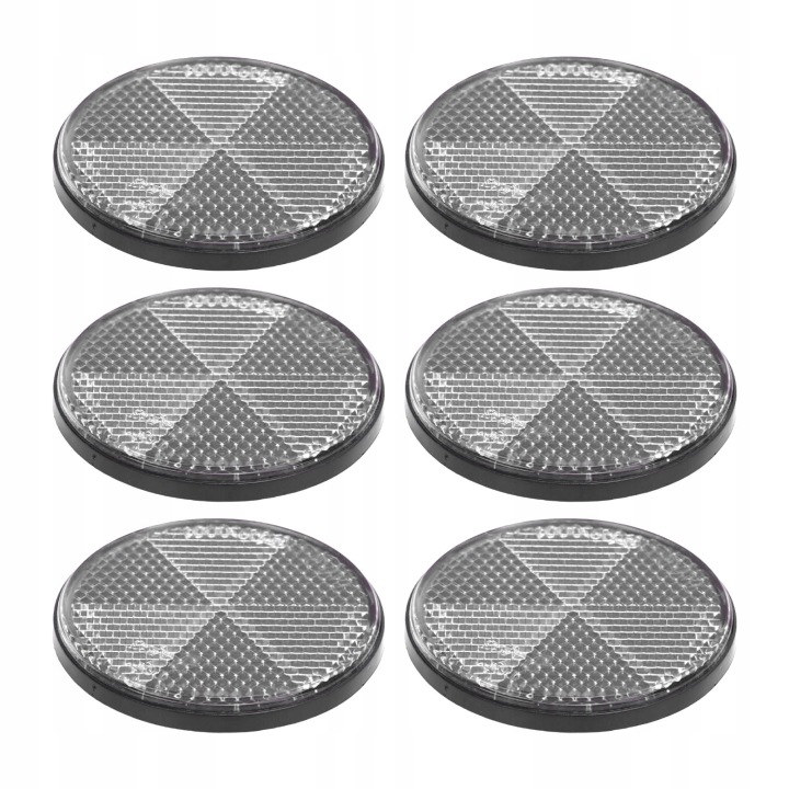 6PC ROND PHARES SAMOPRZYLEPNE 2.24 POUCES PROJECTEUR 8W
