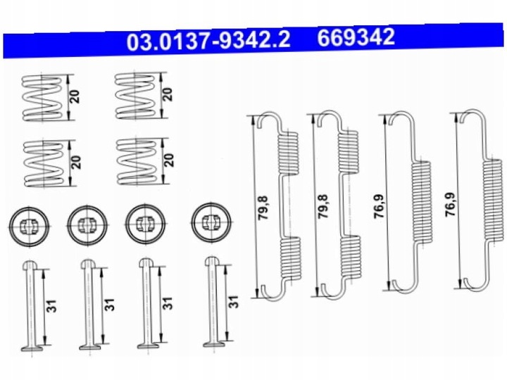 SET ASSEMBLY PADS MERCEDES CLASS X 2.3 3.0 17-20 photo 2 - milautoparts-fr.ukrlive.com