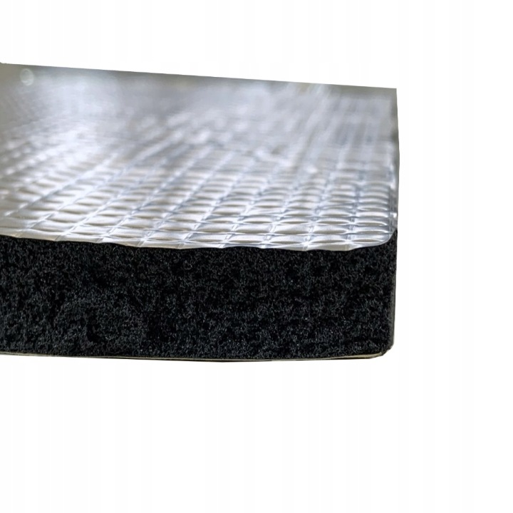 MOUSSE KAUCZUKOWA ABM THERMOISOLATION AVEC AVEC COLLE AVEC FILM ALU 10MM 100X100CM