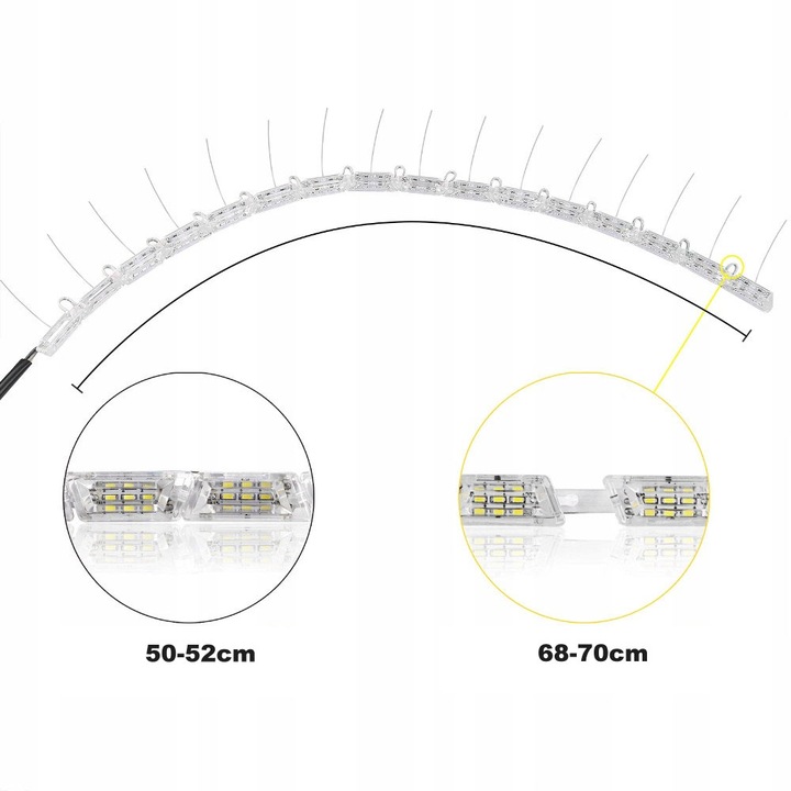 LUZ DE DÍA DRL DIODO LUMINOSO LED Z DYNAMICZNYM KIERUNKIEM 