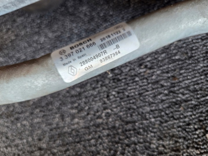 MÉCANISME ESSUIE-GLACES TRAFIC III VIVARO B 93867984 288004907R 0390243508