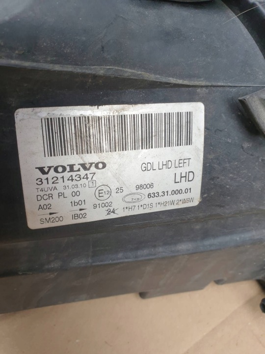 2008 VOLVO XC70 PROJECTEUR 31214347