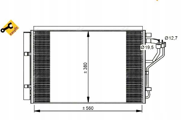 DÉSHYDRATEUR RADIATEUR CLIMATISATION HYUNDAI ELANTRA I30 KIA CEED 1.4 1.6 11-