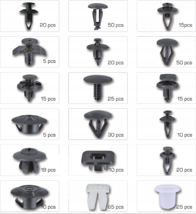 2 CV CLIPS PINCES AUTOMOBILE FIXATIONS NISSAN 408 PCS