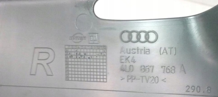 PROTECTION BRODERIE MONTANTS C 4L0867768A AUDI Q7 4L