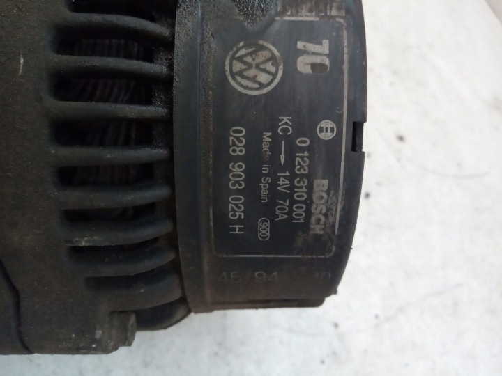 VOLKSWAGEN POLO 1.6 ALTERNATEUR 0123310001