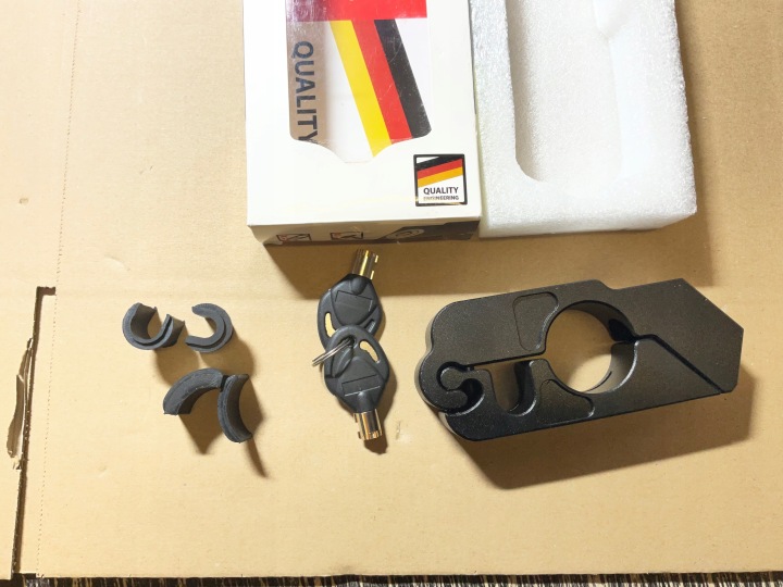 KRASER KR720B BLOCAGE POIGNÉE FREINS MOTOCYCLETTE 145161, DESCRIPTION