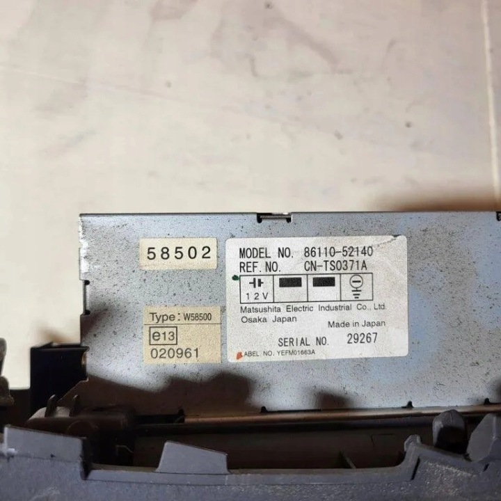 TOYOTA YARIS I LIFT RADIO 86220-52140 W58500