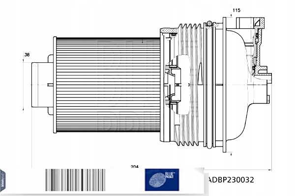 BLUE PRINT ADBP230032 FILTRE CARBURANTS
