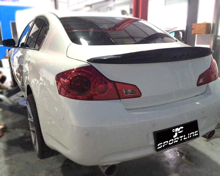 INFINITI G25 G37 CARBÓN SPOILER BRIDA PARTE TRASERA PRIMER 