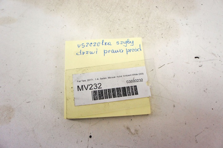 MV232 FIAT TIPO II JOINT D'ÉTANCHÉITÉ VITRES DROIT AVANT