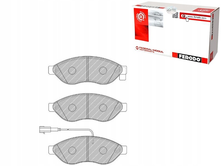 ZAPATAS DE FRENADO FIAT PARTE DELANTERA DUCATO 06- LAD 1600KG 