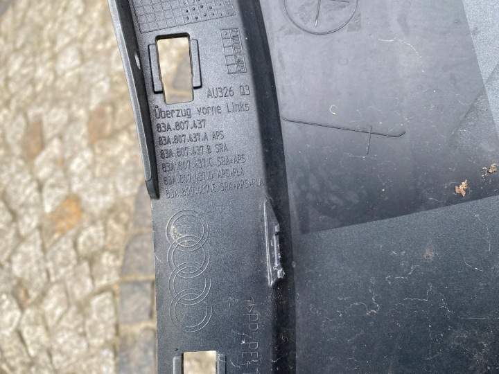 AUDI Q3 S LINE 83A ANGLE PARE-CHOCS GAUCHE AVANT 83A807437 ORIGINAL