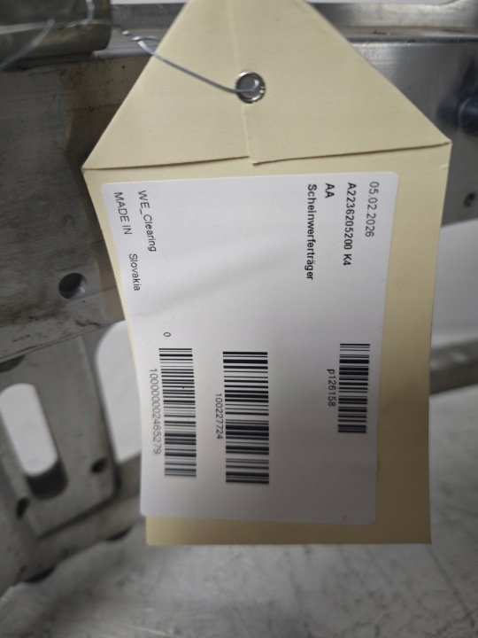 PANNEAU AVANT RENFORCEMENT AVANT MERCEDES S-KLASA W223 223 A2236205200