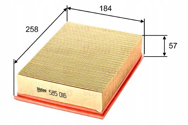 FILTRE AIR 585016 VALEO
