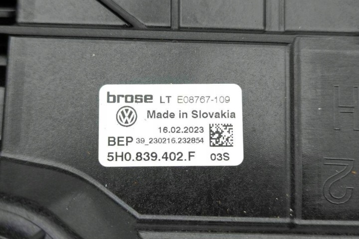 ÉLÉVATEUR VITRES ARRIÈRE DROITS PORTES VW 5H0839402F 1.5L 2023