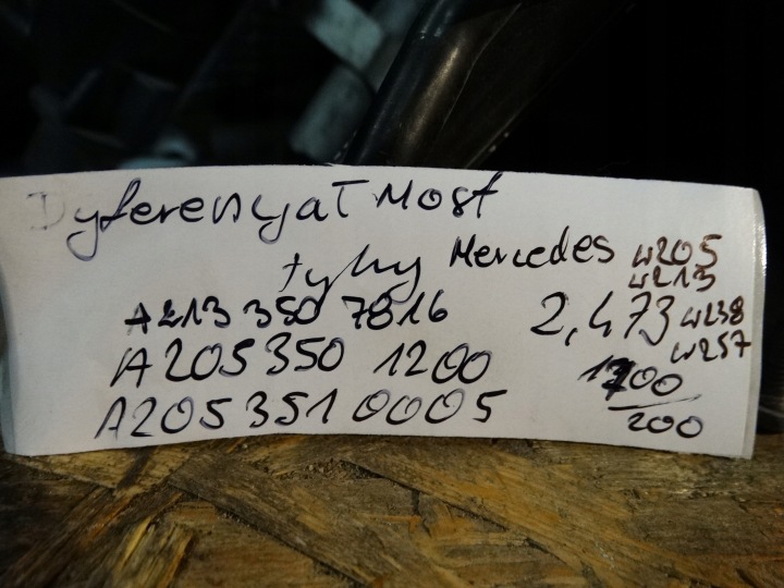 PARFAIT DIFFÉRENTIEL PONT ARRIÈRE MERCEDES W213 W205 2.473 1