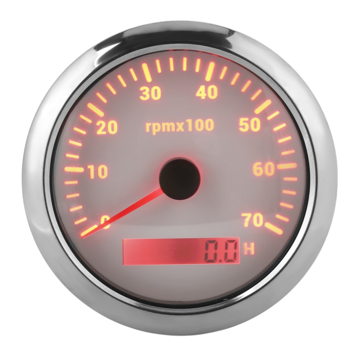 COMPTE-TOURS 85 MM 0–7000 OBR./MIN, RÉGLABLE 7 COULEURS 4U