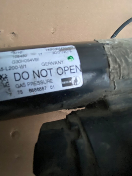 BMW 5 G30 AMORTISSEUR ARRIÈRE ARRIÈRE GAUCHE 6886887 VDC ORIGINAL