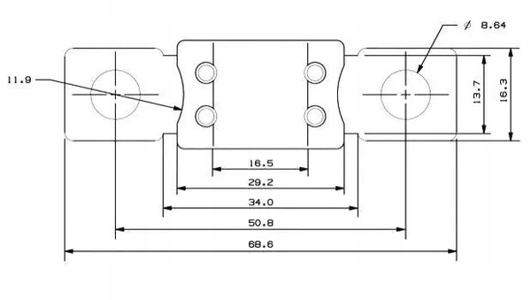 FUSIBLE 350A MEGA HELLA