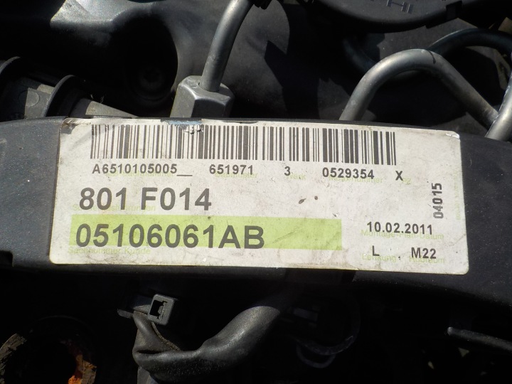 JEEP COMPASS 11R 2.2 CRD 136KM MOTEUR 651925 651971 COMPLET FILM