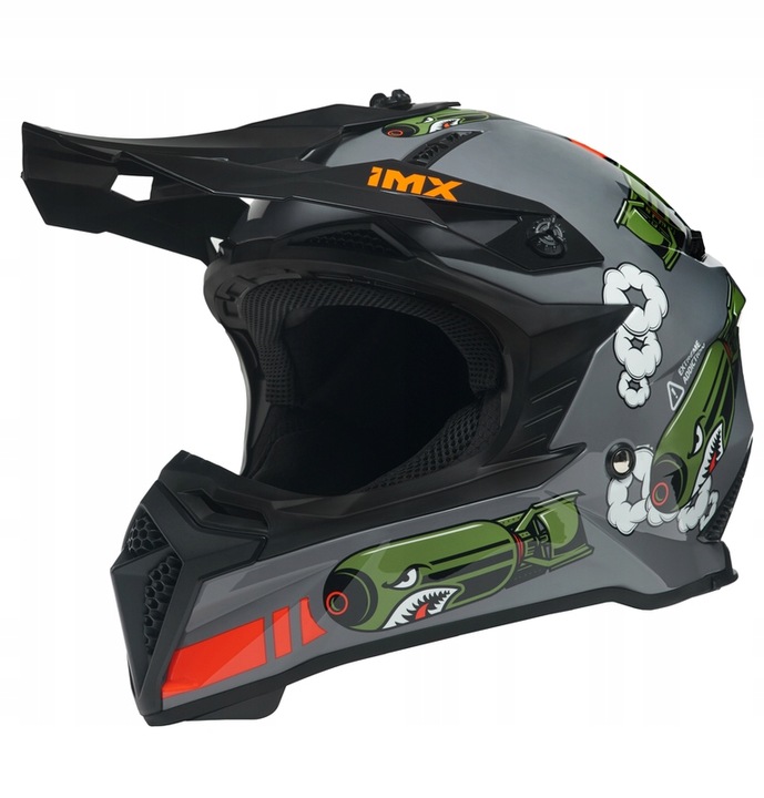 CASCO CROSS IMX FMX-02 DROPPING BOMBS QUAD REGALO 