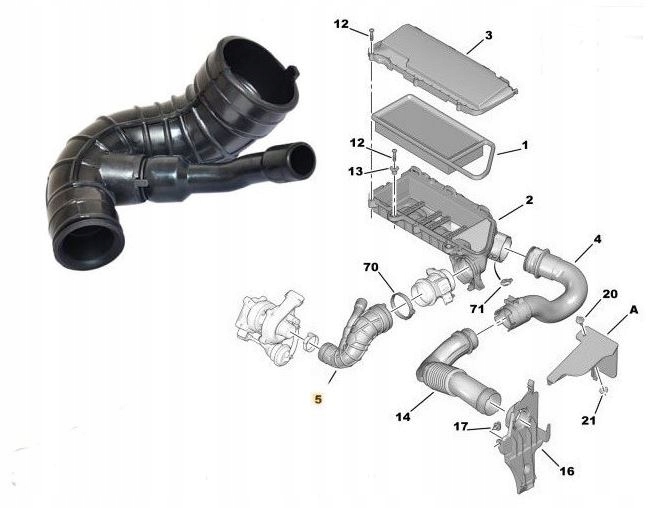 FIL FILTRE AIR FORD C1/C2/C3/F