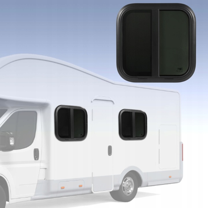 L500 H500 MM RV COULISSANT VITRE TEMPEROWANE FIBRE DE VERRE ANTI -UV MOBILE 68