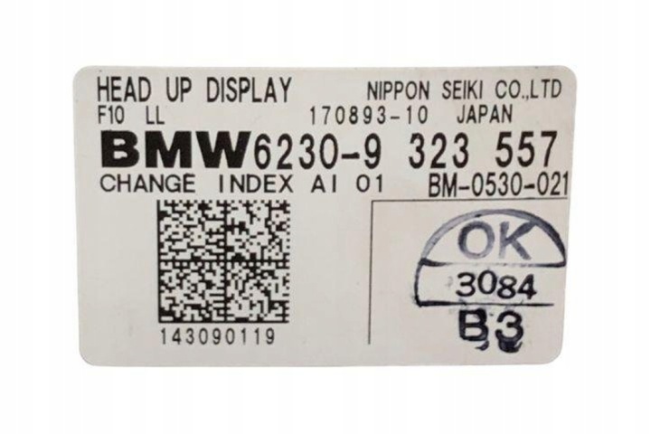 MONITEUR HEAD-UP BMW 5 (F10) 62309323557 2.0L DIESEL 120KW 2015