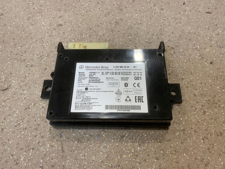 MODULE ÉLECTRONIQUE MERCEDES CLASSE C W205 A2229004320 ECU BLUETOOTH-