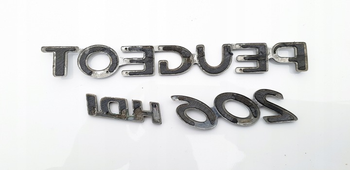 PEUGEOT 206 HDI EMBLEMA EMBLEMATY INSIGNIA LOGOTIPO NAPISY 