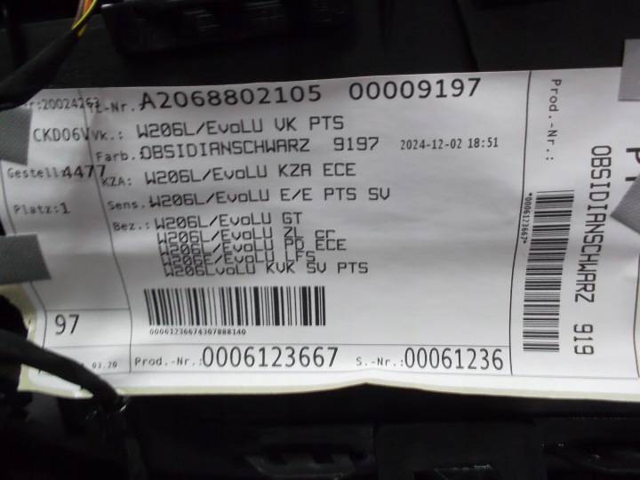 MERCEDES C CLASSE AMG 206 W206 PARE-CHOCS AVANT COMPLET COULEUR 9197
