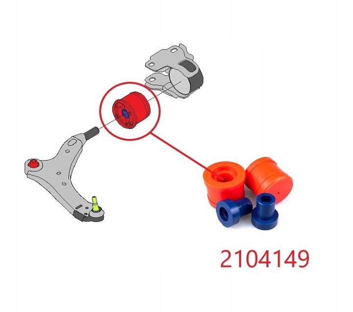 BUSHING SWINGARM REAR FORD S-MAX GALAXY MONDEO MK4 