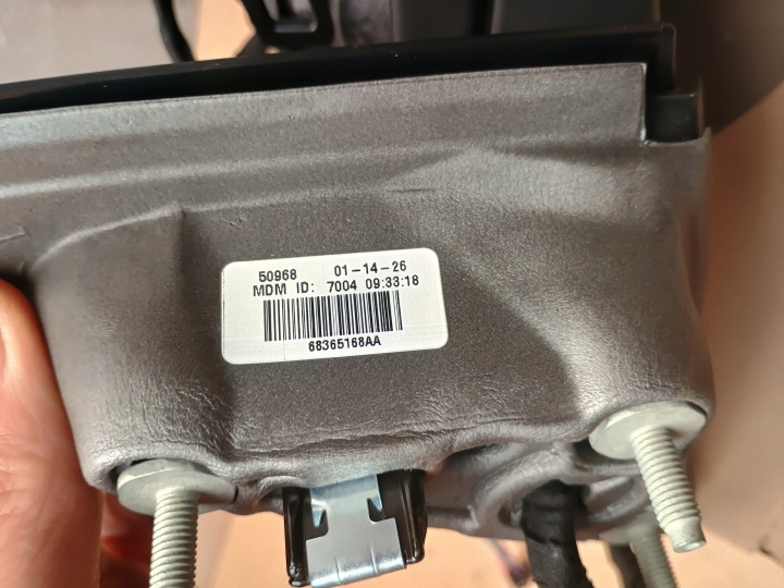 RÉTROVISEUR DROIT JEEP COMPASS II 68365168AA NOUVEAU ORIGINAL MORT ZONE 12 GOUPILLE