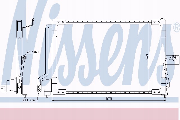 NISSENS 94117 CONDENSER AIR CONDITIONER photo 1 - milautoparts-fr.ukrlive.com