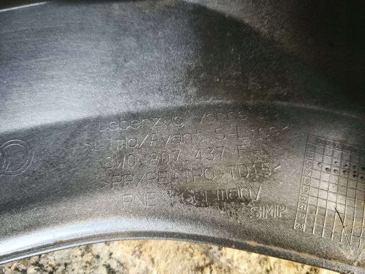 PARE-CHOCS AVANT AVANT AUDI A4 8W 16-19 S-LINE 4PDC SHADOWLINE