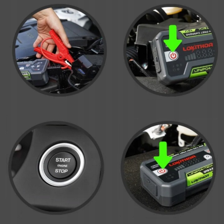 2× DISPOSITIF DÉMARRAGE JUMP DÉMARREUR BOOSTER DÉMARRAGE 1350A AVEC CHARGEUR FUMO