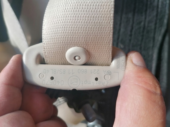 MERCEDES W221 CEINTURE DE SÉCURITÉ AVANT ARRIÈRE BEIGE