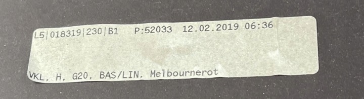 BMW 3 G20 2018 PARE-CHOCS ARRIÈRE ARRIÈRE MELBOURNE RED PDC 7427998