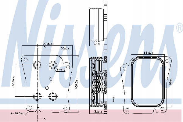 RADIATEUR HUILES NISSENS 90777