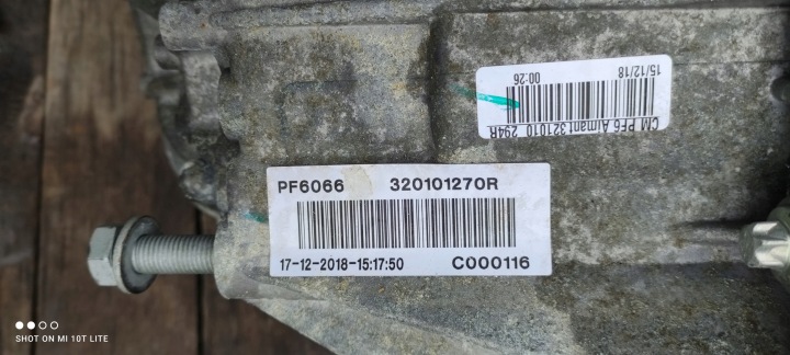BOÎTE DE VITESSES 21 MILLE KILOMÉTRAGE NOUVEAU RENAULT OE PF6066