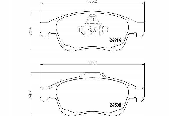 ZAPATAS DE FRENADO MINTEX 410607115R 410605961R 4406 