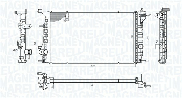 MAGNETI MARELLI 350213200600 RADIATEUR MOTEUR